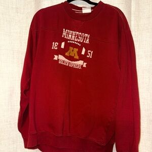 Vintage Minnesota Golden Gophers Red crewneck